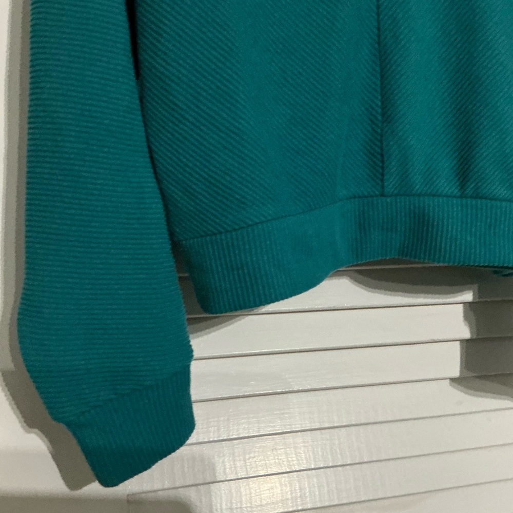 White House Black Market Teal V-Neck Sweater - Picture 5 of 7